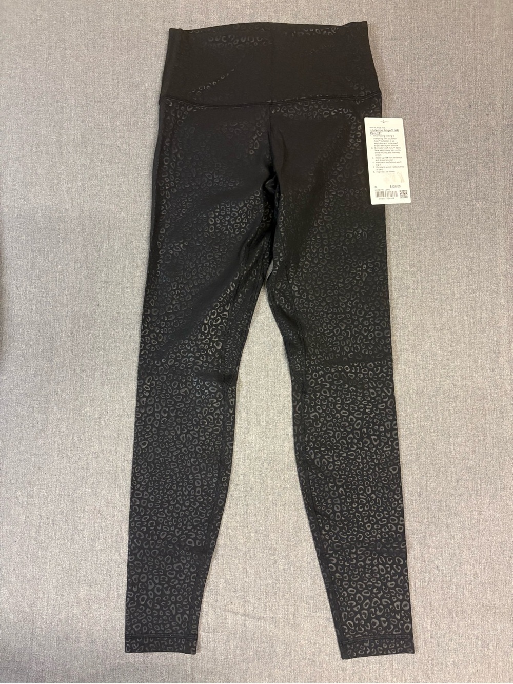 lululemon athletica Black Leopard-Print Align High-Rise Leggings